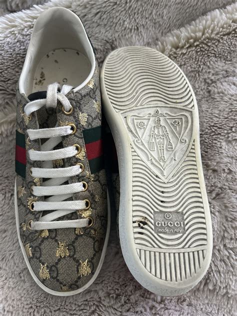 Gucci Women's Ace GG Supreme sneaker with bees